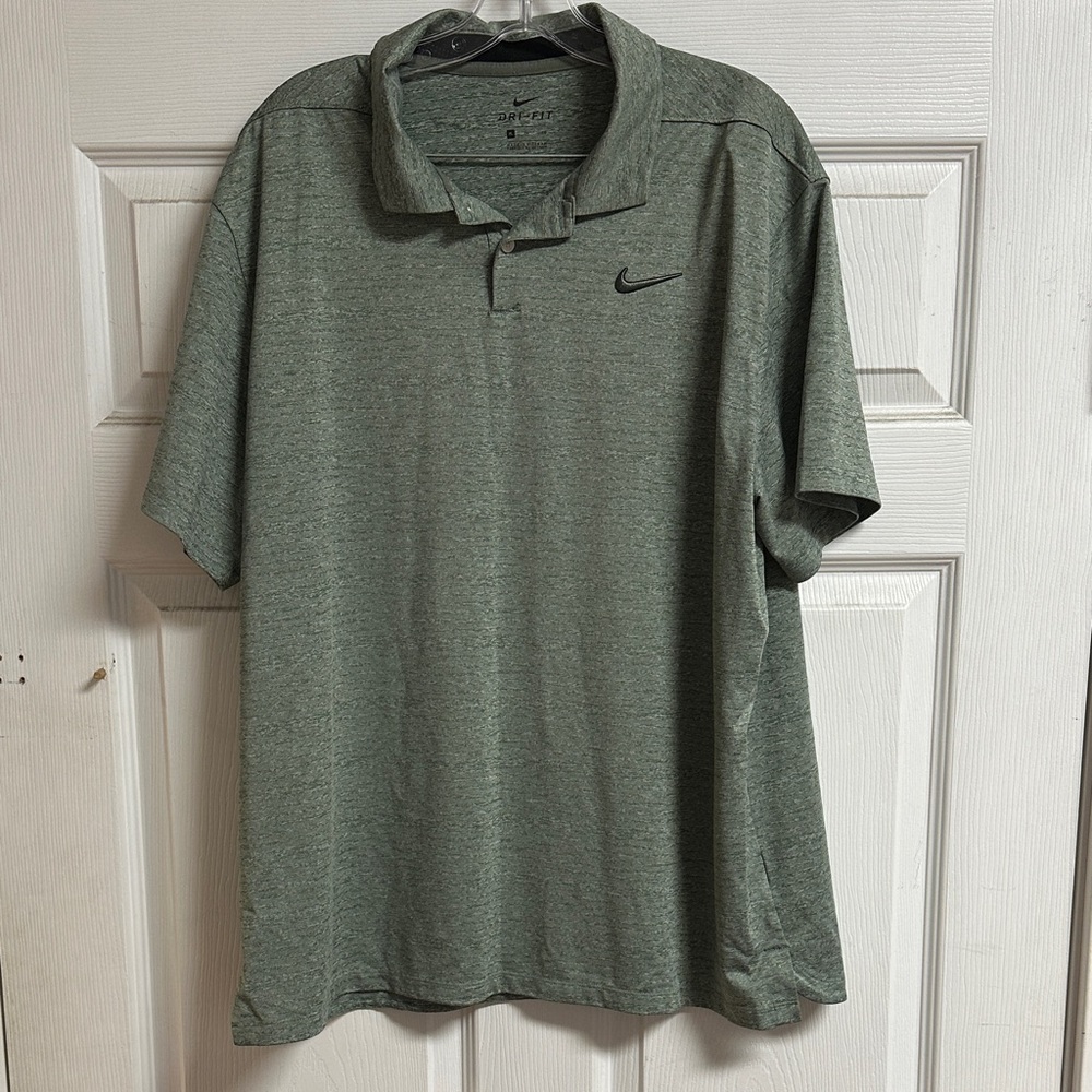 Nike Men's Heathered Gray Polo Shirt
